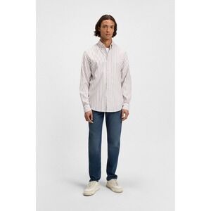 Hugo Boss Regular-fit jeans in mid-blue comfort-stretch‎ denim, Size 32 x 32